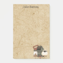 Bloco De Notas Página inicial do Country Primitive Foley Art Gree