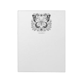 Bloco De Notas Páginas De Coloração De Borboletas Para O Bloco De