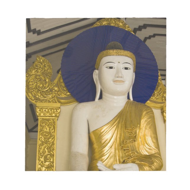 Bloco De Notas Pagode Shwedagon (Paya), grande local de templo qu (Frente)