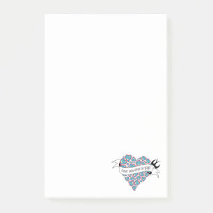Bloco De Notas Pague amor com amor ilustrado provérbio português