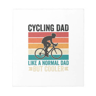 Bloco De Notas Pai Ciclista Camisa de Pai Ciclista Vintage Design