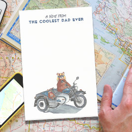 Bloco De Notas Pai De Remoção Do Dia de os pais De Motociclo Nunc