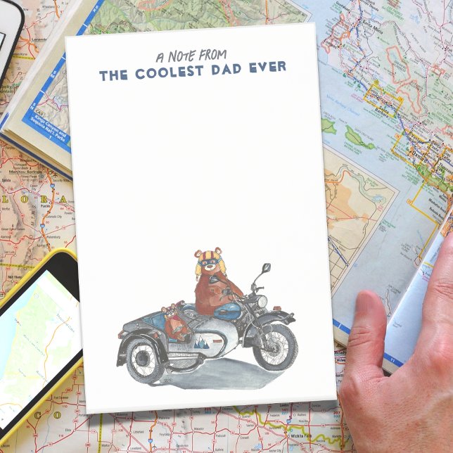 Bloco De Notas Pai De Remoção Do Dia de os pais De Motociclo Nunc (Criador carregado)