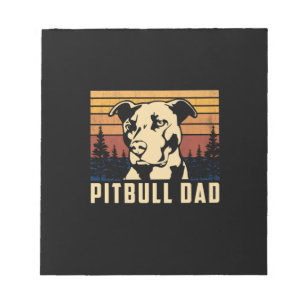 Bloco De Notas Pai Pitbull do dia de os pais