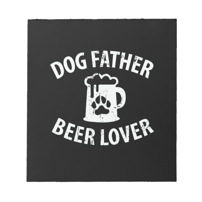 Bloco De Notas Pai Presente Cão Padre Beer (Frente)