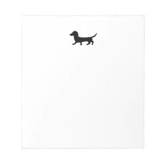 Bloco De Notas Painel de Notas do Dachshund Silhouette