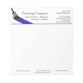 Bloco De Notas Painting Painter Service Company Brussel Blue