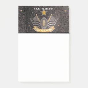 Bloco De Notas Pais do treinador americano de futebol americano D