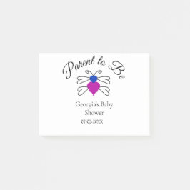 Bloco De Notas Pais para ser o texto azul cor-de-rosa da abelha d