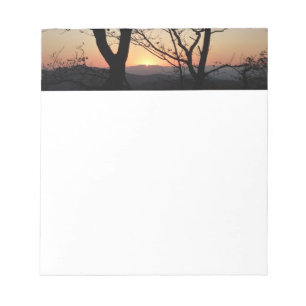 Bloco De Notas Paisagem Nacional do Parque Sunset Shenandoah
