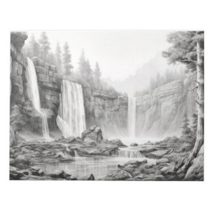 Bloco De Notas Paisagem Natural Paisagem Natureza Aventura Esboço