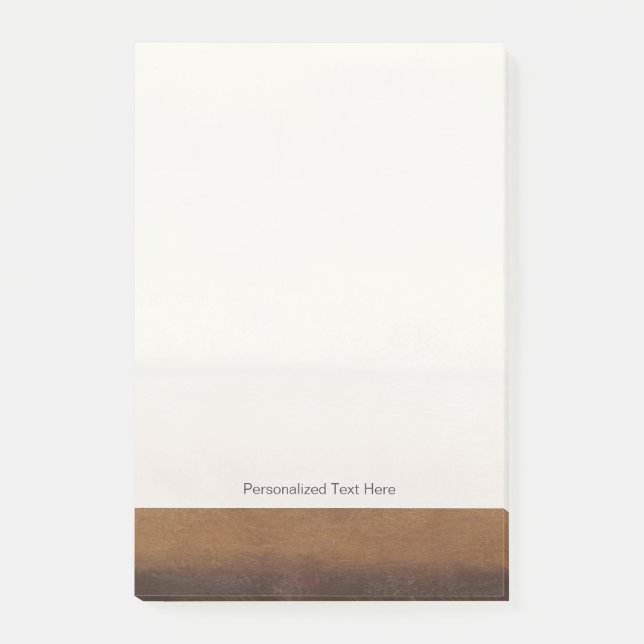 Bloco De Notas Paisagem Solitária do Deserto por Norman Wyatt (Frente)