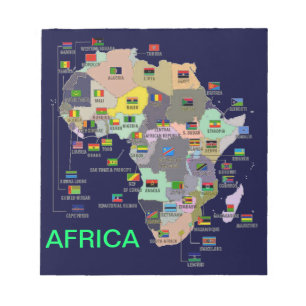 BLOCO DE NOTAS PAÍSES DE ÁFRICA