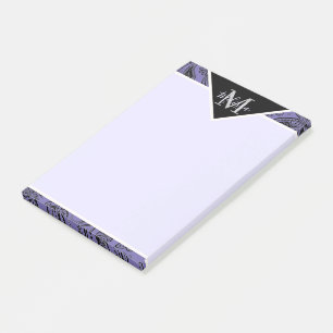 Bloco De Notas Paisley preto e branco