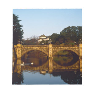 Bloco De Notas Palácio Imperial, Ponte Nijubashi, Tóquio, Japão