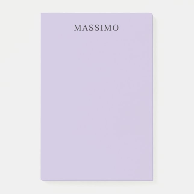 Bloco De Notas Pale Purple Professional Unique Classical Own Name (Frente)