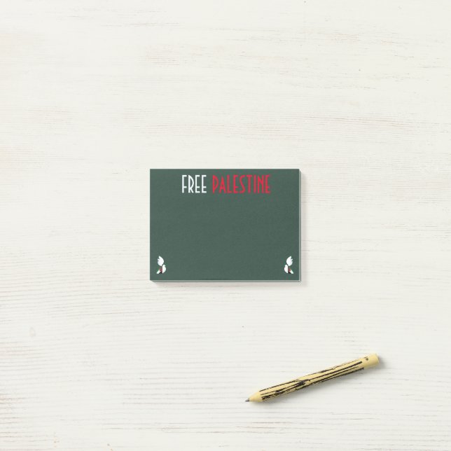Bloco De Notas Palestina livre (Na mesa)