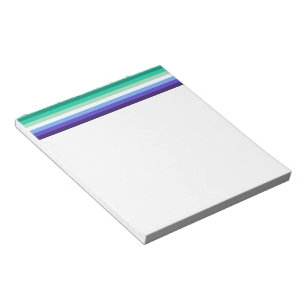 Bloco De Notas Paleta da bandeira de homens gays trans-inclusivos