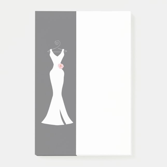 Bloco De Notas Palhaço branco elegante na Cinza - Desenho simples (Frente)