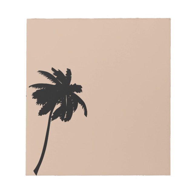 Bloco De Notas Palm Tree Silhouette (Frente)