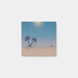 Bloco De Notas Palm Trees Beach