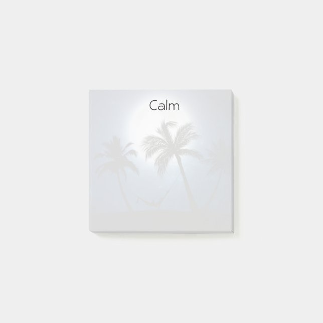 Bloco De Notas Palmeiras à luz do luar (Frente)