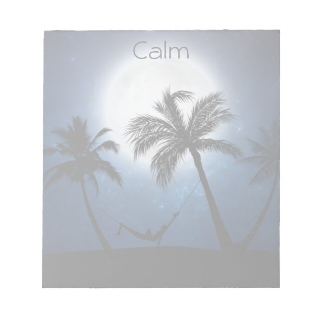 Bloco De Notas Palmeiras à luz do luar (Frente)