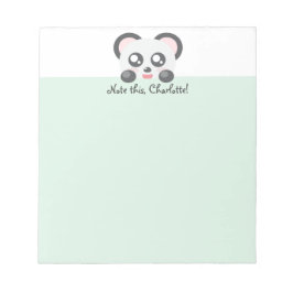 Bloco De Notas Panda Animal Personalizado Kawaii