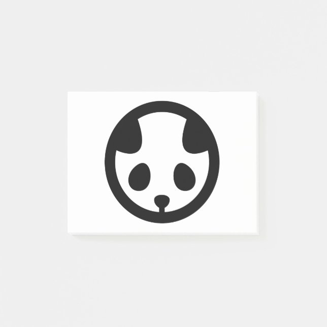 Bloco De Notas Panda em círculo (Frente)