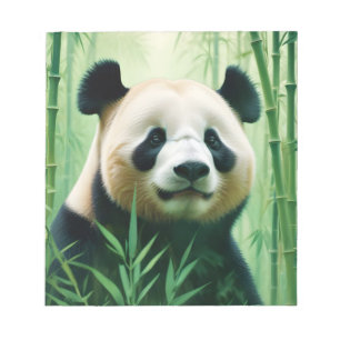 Bloco De Notas Panda Exposição Dupla Natureza Animal Arte Selvage