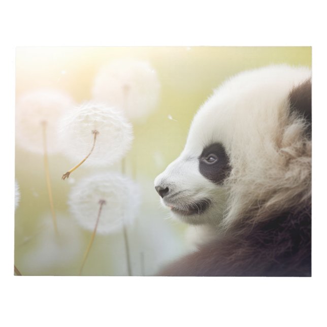 Bloco De Notas Panda Wild Animal Tranquilo Pacífico (Frente)