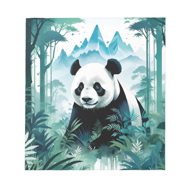 Bloco De Notas Panda Willife Animal Nature Environment Forest (Frente)