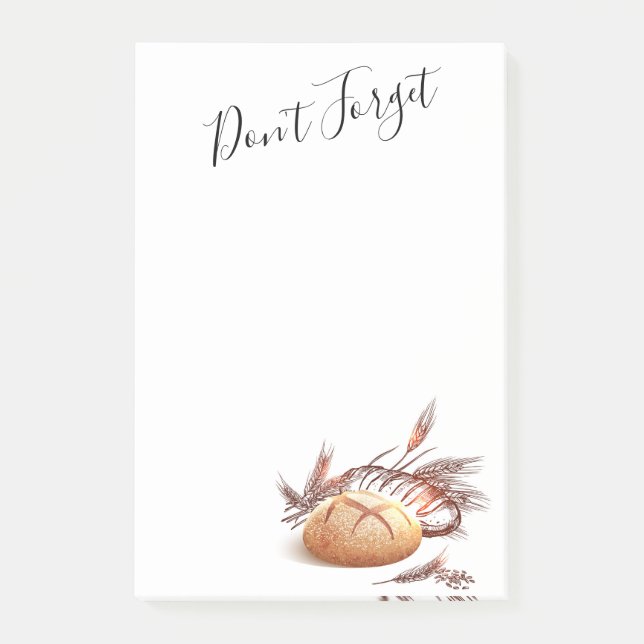 Bloco De Notas Pão e Trigo (Frente)