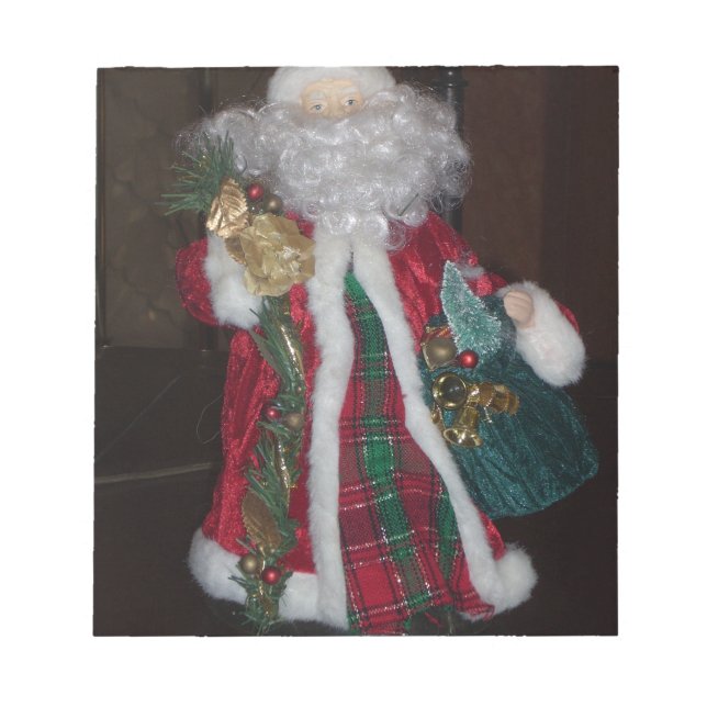 Bloco De Notas Papai Noel Clássico: Um Ícone de Feriado de Eterno (Frente)