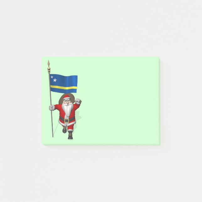 Bloco De Notas Papai Noel Com Alferes De Curaçau (Frente)