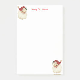 Bloco De Notas Papai Noel do Natal em Branco