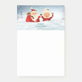 Bloco De Notas Papai Noel e Mamãe Noel