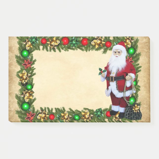 Bloco De Notas Papai Noel, Quadro de Natal (Frente)