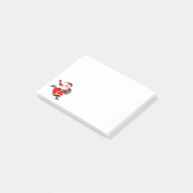 Bloco De Notas Papais noeis com presentes no Natal (Inclinado)