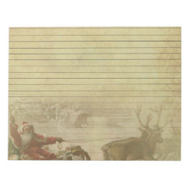 Bloco De Notas Papais noeis de vinheta e papel para paletas