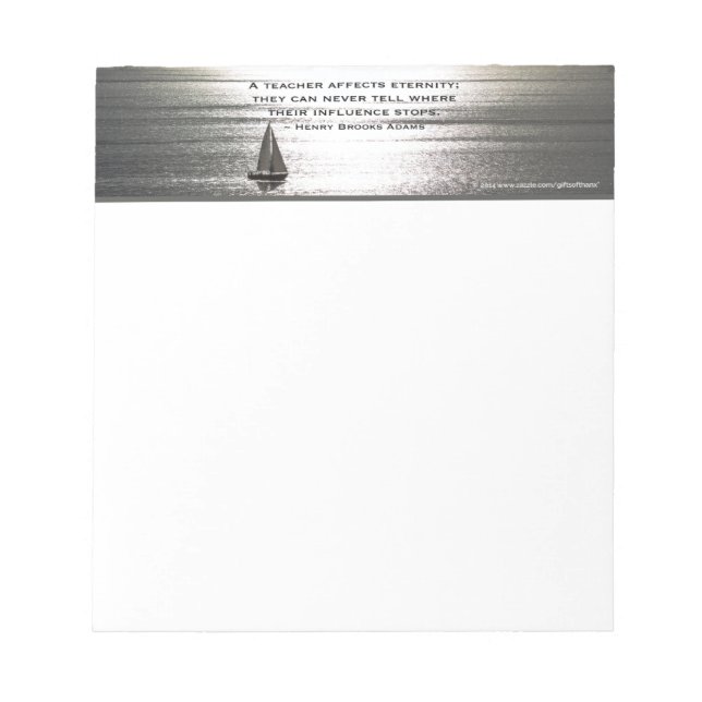 Bloco De Notas Papais noeis Monica Sailing, para professores - Bl (Frente)
