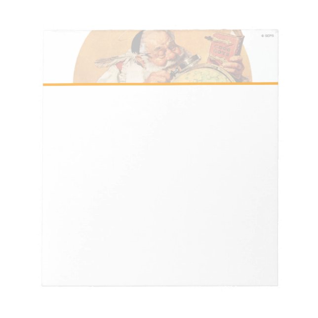 Bloco De Notas Papais noeis no globo (Frente)