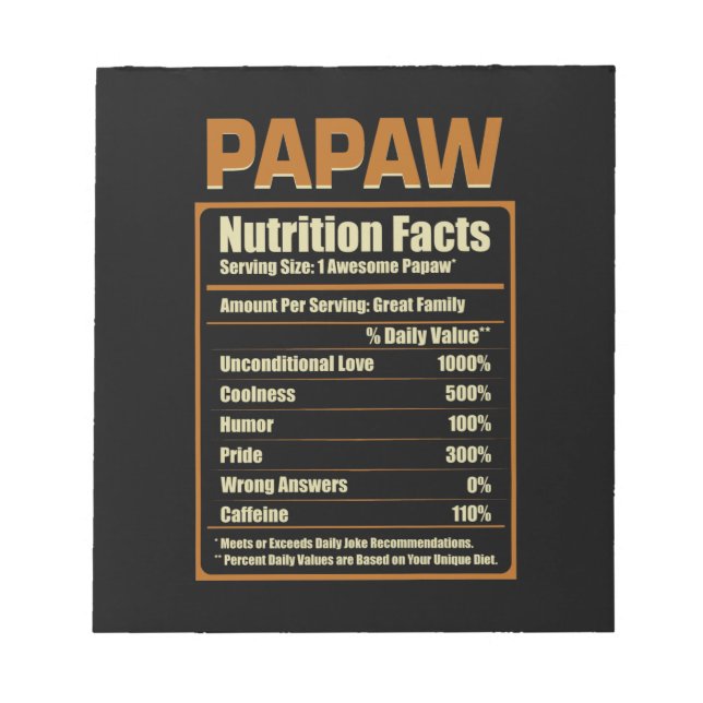 Bloco De Notas Papaw Nutrição Fata Amor Incondicional (Frente)