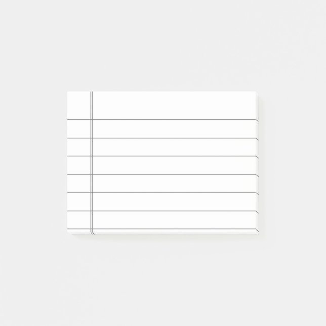 Bloco De Notas Papel alinhado customizável personalizado do (Frente)