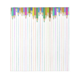 Bloco De Notas Papel com Lápis Colorido