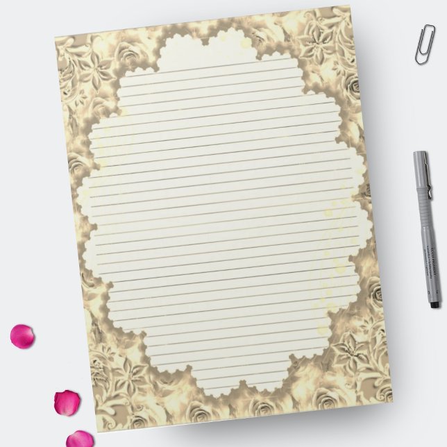 Bloco De Notas Papel com revestimento flexível Sepia, de 8,5" x 1 (Criador carregado)