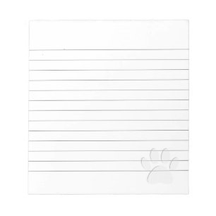 Bloco De Notas Papel Cortado - Pata de Cachorro Vinculada