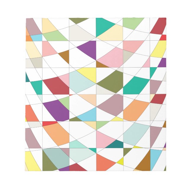 Bloco De Notas Papel de Captura de abstrato Cores (Frente)