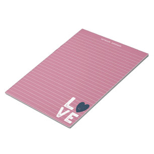 Bloco De Notas PAPEL DE CARTA com Gráfico LOVE Papel de Carta No