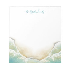 Bloco De Notas Papel de Carta Costeira de Aquarela